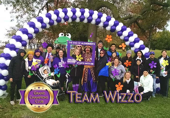 Team Wizzo at the Walk to End Alzheimer's