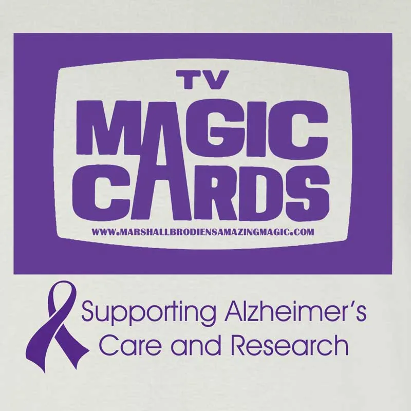 TV Magic Cards T-Shirt (Purple Alzheimer's Support)