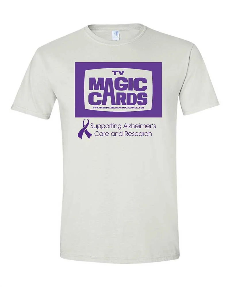 TV Magic Cards T-Shirt (Purple Alzheimer's Support)